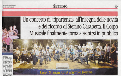 Un concerto di “ripartenza” all’insegna delle novità e del ricordo di Stefano Carabetta.